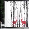 Ambesonne Anchor Shower Curtain, Marine Sailing Sea Symbol and Grungy Rustic Planks in a Neutral Camo Tone, Cloth Fabric Drape for Sea Themed Bathroom Decor Set with Hooks, 69″ W x 75″ L, Green Khaki(White Vermilion)