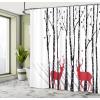 Ambesonne Anchor Shower Curtain, Marine Sailing Sea Symbol and Grungy Rustic Planks in a Neutral Camo Tone, Cloth Fabric Drape for Sea Themed Bathroom Decor Set with Hooks, 69″ W x 75″ L, Green Khaki(White Vermilion)