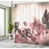 Ambesonne Anchor Shower Curtain, Marine Sailing Sea Symbol and Grungy Rustic Planks in a Neutral Camo Tone, Cloth Fabric Drape for Sea Themed Bathroom Decor Set with Hooks, 69″ W x 75″ L, Green Khaki(Dried Rose)