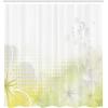 Ambesonne Anchor Shower Curtain, Marine Sailing Sea Symbol and Grungy Rustic Planks in a Neutral Camo Tone, Cloth Fabric Drape for Sea Themed Bathroom Decor Set with Hooks, 69″ W x 75″ L, Green Khaki(Pale Yellow Pale Grey)