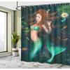 Ambesonne Anchor Shower Curtain, Marine Sailing Sea Symbol and Grungy Rustic Planks in a Neutral Camo Tone, Cloth Fabric Drape for Sea Themed Bathroom Decor Set with Hooks, 69″ W x 75″ L, Green Khaki(Green Brown Jade Green)