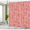 Ambesonne Anchor Shower Curtain, Marine Sailing Sea Symbol and Grungy Rustic Planks in a Neutral Camo Tone, Cloth Fabric Drape for Sea Themed Bathroom Decor Set with Hooks, 69″ W x 75″ L, Green Khaki(Dark Salmon)