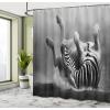 Ambesonne Anchor Shower Curtain, Marine Sailing Sea Symbol and Grungy Rustic Planks in a Neutral Camo Tone, Cloth Fabric Drape for Sea Themed Bathroom Decor Set with Hooks, 69″ W x 75″ L, Green Khaki(Black and White)