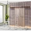 Ambesonne Anchor Shower Curtain, Marine Sailing Sea Symbol and Grungy Rustic Planks in a Neutral Camo Tone, Cloth Fabric Drape for Sea Themed Bathroom Decor Set with Hooks, 69″ W x 75″ L, Green Khaki(Brown)