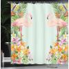 Ambesonne Anchor Shower Curtain, Marine Sailing Sea Symbol and Grungy Rustic Planks in a Neutral Camo Tone, Cloth Fabric Drape for Sea Themed Bathroom Decor Set with Hooks, 69″ W x 75″ L, Green Khaki(Pale Blue Orange)