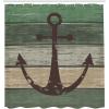 Ambesonne Anchor Shower Curtain, Marine Sailing Sea Symbol and Grungy Rustic Planks in a Neutral Camo Tone, Cloth Fabric Drape for Sea Themed Bathroom Decor Set with Hooks, 69″ W x 75″ L, Green Khaki(Green Khaki)