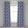 Ambesonne Brown Grommet Curtain, Batik Parang Barong Diagonal Pattern Indonesian Culture and Art Design, Decorative 2-Panel Window Drapes for Bedroom Living Room, 50″ x 84″, Brown Apricot Caramel(Violet Blue Lavender)
