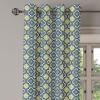 Ambesonne Brown Grommet Curtain, Batik Parang Barong Diagonal Pattern Indonesian Culture and Art Design, Decorative 2-Panel Window Drapes for Bedroom Living Room, 50″ x 84″, Brown Apricot Caramel(Pale Yellow Dark Blue)