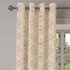 Ambesonne Brown Grommet Curtain, Batik Parang Barong Diagonal Pattern Indonesian Culture and Art Design, Decorative 2-Panel Window Drapes for Bedroom Living Room, 50″ x 84″, Brown Apricot Caramel(Dark Coral Beige)