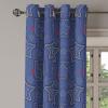 Ambesonne Brown Grommet Curtain, Batik Parang Barong Diagonal Pattern Indonesian Culture and Art Design, Decorative 2-Panel Window Drapes for Bedroom Living Room, 50″ x 84″, Brown Apricot Caramel(Navy Blue Marigold Red)