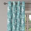 Ambesonne Brown Grommet Curtain, Batik Parang Barong Diagonal Pattern Indonesian Culture and Art Design, Decorative 2-Panel Window Drapes for Bedroom Living Room, 50″ x 84″, Brown Apricot Caramel(Teal Seafoam)