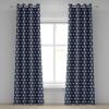 Ambesonne Brown Grommet Curtain, Batik Parang Barong Diagonal Pattern Indonesian Culture and Art Design, Decorative 2-Panel Window Drapes for Bedroom Living Room, 50″ x 84″, Brown Apricot Caramel(Night Blue Tan)