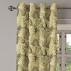 Ambesonne Brown Grommet Curtain, Batik Parang Barong Diagonal Pattern Indonesian Culture and Art Design, Decorative 2-Panel Window Drapes for Bedroom Living Room, 50″ x 84″, Brown Apricot Caramel(Pale Brown Dark Green)