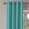 Ambesonne Brown Grommet Curtain, Batik Parang Barong Diagonal Pattern Indonesian Culture and Art Design, Decorative 2-Panel Window Drapes for Bedroom Living Room, 50″ x 84″, Brown Apricot Caramel(Sea Green Teal White)