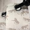 Ambesonne Exotic Grommet Curtain, Minimal Neutral Animal Print with Tiger Silhouettes Pattern Jungle Cat, Decorative Single Panel Drapes for Bedroom Living Room, 50″ x 96″, Eggshell Warm Taupe Tan(Eggshell Warm Taupe Tan)