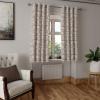 Ambesonne Exotic Grommet Curtain, Minimal Neutral Animal Print with Tiger Silhouettes Pattern Jungle Cat, Decorative Single Panel Drapes for Bedroom Living Room, 50″ x 96″, Eggshell Warm Taupe Tan(Pale Grey Camel)