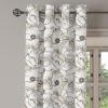 Ambesonne Exotic Grommet Curtain, Minimal Neutral Animal Print with Tiger Silhouettes Pattern Jungle Cat, Decorative Single Panel Drapes for Bedroom Living Room, 50″ x 96″, Eggshell Warm Taupe Tan(Dark Eggshell Brown White)