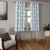 Ambesonne Exotic Grommet Curtain, Minimal Neutral Animal Print with Tiger Silhouettes Pattern Jungle Cat, Decorative Single Panel Drapes for Bedroom Living Room, 50″ x 96″, Eggshell Warm Taupe Tan(White and Sky Blue)