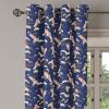 Ambesonne Exotic Grommet Curtain, Minimal Neutral Animal Print with Tiger Silhouettes Pattern Jungle Cat, Decorative Single Panel Drapes for Bedroom Living Room, 50″ x 96″, Eggshell Warm Taupe Tan(Night Blue Salmon Ivory)