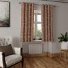 Ambesonne Exotic Grommet Curtain, Minimal Neutral Animal Print with Tiger Silhouettes Pattern Jungle Cat, Decorative Single Panel Drapes for Bedroom Living Room, 50″ x 96″, Eggshell Warm Taupe Tan(Ecru Brown and Cocoa)