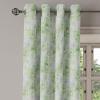 Ambesonne Exotic Grommet Curtain, Minimal Neutral Animal Print with Tiger Silhouettes Pattern Jungle Cat, Decorative Single Panel Drapes for Bedroom Living Room, 50″ x 96″, Eggshell Warm Taupe Tan(Pale Grey Lime Green)