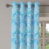 Ambesonne Exotic Grommet Curtain, Minimal Neutral Animal Print with Tiger Silhouettes Pattern Jungle Cat, Decorative Single Panel Drapes for Bedroom Living Room, 50″ x 96″, Eggshell Warm Taupe Tan(Deep Sky Blue Pale Grey)