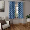 Ambesonne Exotic Grommet Curtain, Minimal Neutral Animal Print with Tiger Silhouettes Pattern Jungle Cat, Decorative Single Panel Drapes for Bedroom Living Room, 50″ x 96″, Eggshell Warm Taupe Tan(Night Blue Turquoise)