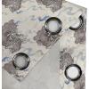 Ambesonne Exotic Grommet Curtain, Minimal Neutral Animal Print with Tiger Silhouettes Pattern Jungle Cat, Decorative Single Panel Drapes for Bedroom Living Room, 50″ x 96″, Eggshell Warm Taupe Tan(Ivory Cocoa and Ceil Blue)