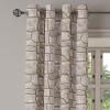 Ambesonne Exotic Grommet Curtain, Minimal Neutral Animal Print with Tiger Silhouettes Pattern Jungle Cat, Decorative Single Panel Drapes for Bedroom Living Room, 50″ x 96″, Eggshell Warm Taupe Tan(Pale Grey Camel)
