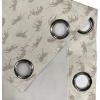 Ambesonne Exotic Grommet Curtain, Minimal Neutral Animal Print with Tiger Silhouettes Pattern Jungle Cat, Decorative Single Panel Drapes for Bedroom Living Room, 50″ x 96″, Eggshell Warm Taupe Tan(Eggshell Warm Taupe Tan)