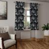 Ambesonne Exotic Grommet Curtain, Minimal Neutral Animal Print with Tiger Silhouettes Pattern Jungle Cat, Decorative Single Panel Drapes for Bedroom Living Room, 50″ x 96″, Eggshell Warm Taupe Tan(Charcoal Grey and Sage Green)