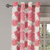 Ambesonne Exotic Grommet Curtain, Minimal Neutral Animal Print with Tiger Silhouettes Pattern Jungle Cat, Decorative Single Panel Drapes for Bedroom Living Room, 50″ x 96″, Eggshell Warm Taupe Tan(Pastel Pink Grey Eggshell)