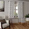 Ambesonne Exotic Grommet Curtain, Minimal Neutral Animal Print with Tiger Silhouettes Pattern Jungle Cat, Decorative Single Panel Drapes for Bedroom Living Room, 50″ x 96″, Eggshell Warm Taupe Tan(Pale Pink Eggshell)