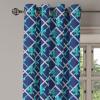 Ambesonne Exotic Grommet Curtain, Minimal Neutral Animal Print with Tiger Silhouettes Pattern Jungle Cat, Decorative Single Panel Drapes for Bedroom Living Room, 50″ x 96″, Eggshell Warm Taupe Tan(Night Blue Turquoise)