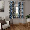 Ambesonne Exotic Grommet Curtain, Minimal Neutral Animal Print with Tiger Silhouettes Pattern Jungle Cat, Decorative Single Panel Drapes for Bedroom Living Room, 50″ x 96″, Eggshell Warm Taupe Tan(Amber Blue Grey Dark Blue)