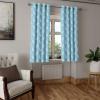 Ambesonne Exotic Grommet Curtain, Minimal Neutral Animal Print with Tiger Silhouettes Pattern Jungle Cat, Decorative Single Panel Drapes for Bedroom Living Room, 50″ x 96″, Eggshell Warm Taupe Tan(Sky Blue Blush)