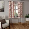 Ambesonne Exotic Grommet Curtain, Minimal Neutral Animal Print with Tiger Silhouettes Pattern Jungle Cat, Decorative Single Panel Drapes for Bedroom Living Room, 50″ x 96″, Eggshell Warm Taupe Tan(Peacock Green Salmon)