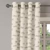 Ambesonne Exotic Grommet Curtain, Minimal Neutral Animal Print with Tiger Silhouettes Pattern Jungle Cat, Decorative Single Panel Drapes for Bedroom Living Room, 50″ x 96″, Eggshell Warm Taupe Tan(Eggshell Warm Taupe Tan)