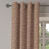 Ambesonne Exotic Grommet Curtain, Minimal Neutral Animal Print with Tiger Silhouettes Pattern Jungle Cat, Decorative Single Panel Drapes for Bedroom Living Room, 50″ x 96″, Eggshell Warm Taupe Tan(Ecru Brown and Charcoal Grey)