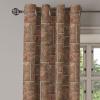 Ambesonne Exotic Grommet Curtain, Minimal Neutral Animal Print with Tiger Silhouettes Pattern Jungle Cat, Decorative Single Panel Drapes for Bedroom Living Room, 50″ x 96″, Eggshell Warm Taupe Tan(Ecru Brown and Cocoa)