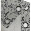 Ambesonne Exotic Grommet Curtain, Minimal Neutral Animal Print with Tiger Silhouettes Pattern Jungle Cat, Decorative Single Panel Drapes for Bedroom Living Room, 50″ x 96″, Eggshell Warm Taupe Tan(Grey Black and White)