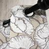 Ambesonne Exotic Grommet Curtain, Minimal Neutral Animal Print with Tiger Silhouettes Pattern Jungle Cat, Decorative Single Panel Drapes for Bedroom Living Room, 50″ x 96″, Eggshell Warm Taupe Tan(Dark Eggshell Brown White)