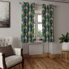 Ambesonne Exotic Grommet Curtain, Minimal Neutral Animal Print with Tiger Silhouettes Pattern Jungle Cat, Decorative Single Panel Drapes for Bedroom Living Room, 50″ x 96″, Eggshell Warm Taupe Tan(Salmon Earth Yellow)