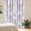 Ambesonne Floral Design Curtains, Retro Drawings of Spring Feels Flowers Boho with Neutral Leaves, Window Treatments 2 Panel Set for Living Room Bedroom, Pair of – 28″ x 63″, Deep Sky Blue Pale Grey(Lavender Blue Pale Ruby)