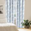 Ambesonne Floral Design Curtains, Retro Drawings of Spring Feels Flowers Boho with Neutral Leaves, Window Treatments 2 Panel Set for Living Room Bedroom, Pair of – 28″ x 63″, Deep Sky Blue Pale Grey(Off White Ceil Blue)