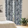 Ambesonne Floral Design Curtains, Retro Drawings of Spring Feels Flowers Boho with Neutral Leaves, Window Treatments 2 Panel Set for Living Room Bedroom, Pair of – 28″ x 63″, Deep Sky Blue Pale Grey(Pale Azure Blue Dimgray)