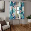 Ambesonne Floral Grommet Curtain, Neutral Pastel Grunge Abstract Pattern with Blossoming Lily Flowers, Decorative Single Panel Drapes for Bedroom Living Room, 50″ x 72″, Dark Tan and Slate Blue(Off White Vermilion Teal)