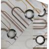 Ambesonne Floral Grommet Curtain, Neutral Pastel Grunge Abstract Pattern with Blossoming Lily Flowers, Decorative Single Panel Drapes for Bedroom Living Room, 50″ x 72″, Dark Tan and Slate Blue(Taupe Tan Coconut)