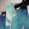 Ambesonne Floral Grommet Curtain, Neutral Pastel Grunge Abstract Pattern with Blossoming Lily Flowers, Decorative Single Panel Drapes for Bedroom Living Room, 50″ x 72″, Dark Tan and Slate Blue(Off White Vermilion Teal)