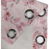 Ambesonne Floral Grommet Curtain, Neutral Pastel Grunge Abstract Pattern with Blossoming Lily Flowers, Decorative Single Panel Drapes for Bedroom Living Room, 50″ x 72″, Dark Tan and Slate Blue(Pale Pink Dried Rose)